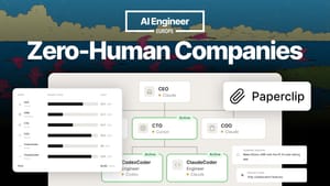 video thumbnail for 'Paperclip: Open Source Human Control Plane for AI Labor — Dotta Bippa'